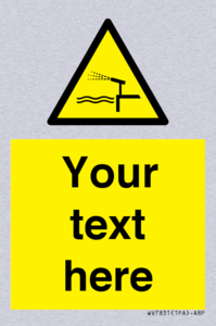 Custom warning water cannon